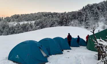 Dayara Bugyal Trek Camp View