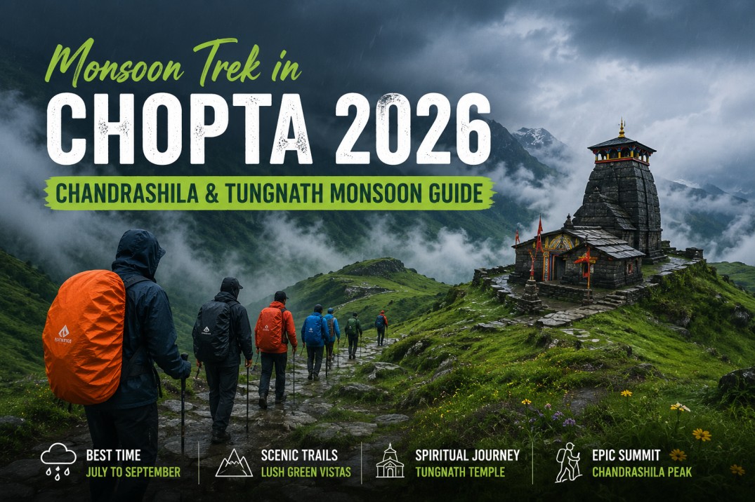 Monsoon Trek in Chopta 2026 Chandrashila & Tungnath Monsoon Guide
