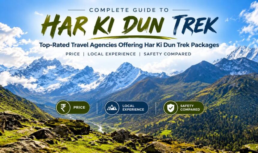 Top-rated travel agencies offering Har Ki Dun trek packages